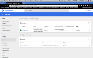screenshot of minikube